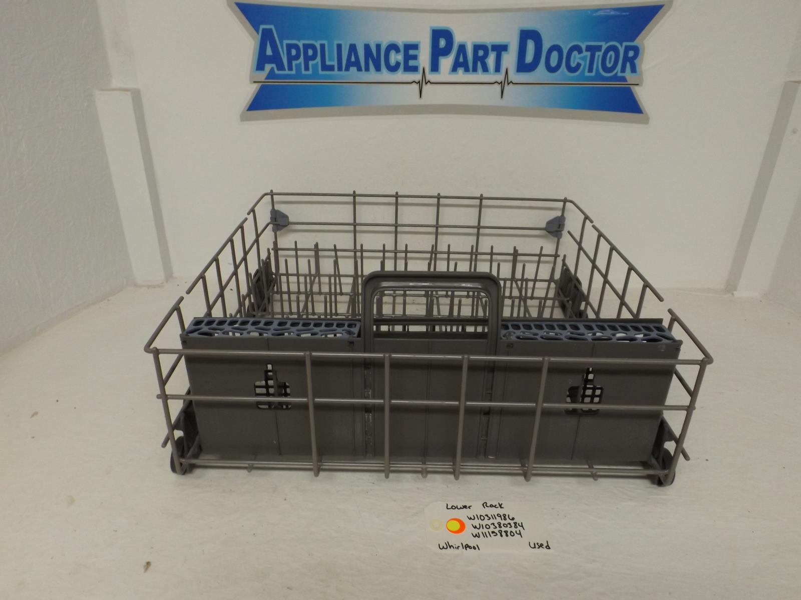 Whirlpool Dishwasher W10311986 W10380384 W11158804 Lower Rack Used Whirlpool Dishwasher W10311986 W10380384 W11158804 Lower Rack Used
